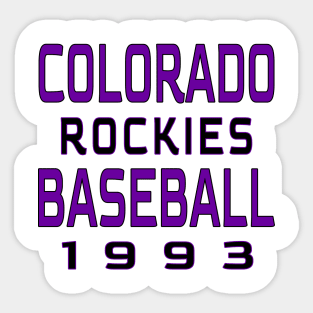 Colorado Rockies Baseball Classic Sticker